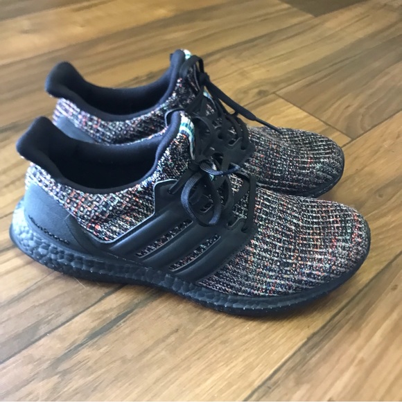 adidas Ultra Boost 3.0 Black Multi-Color Sz 9 Mens - Picture 4 of 7